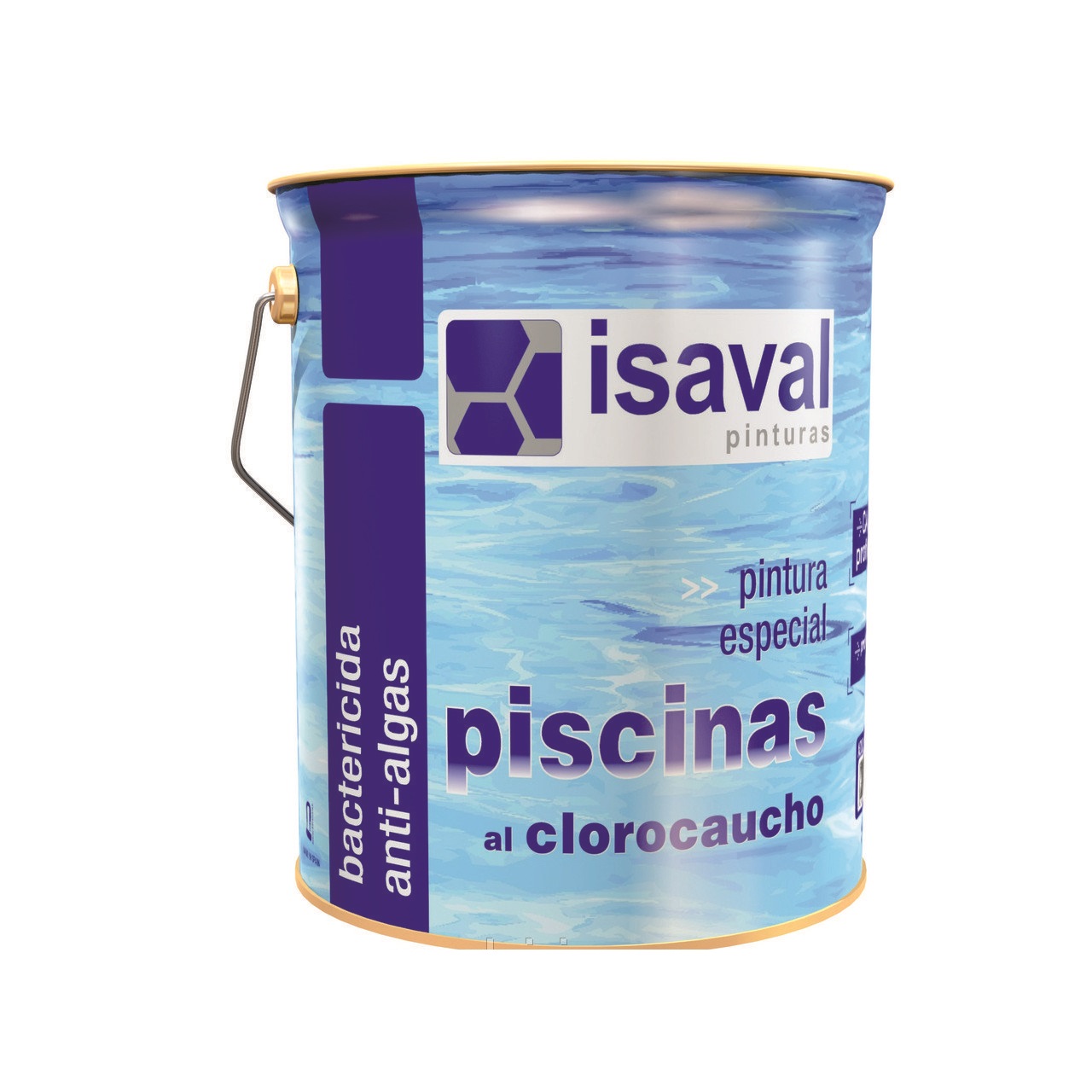 Краска Isaval хлоркаучуковая для бассейнов 4 л белый - для бассейнов, прудов и резервуаров